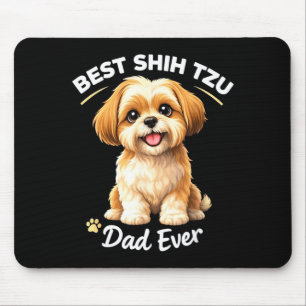 Mousepad Pai shih tzu sempre cachorro fofo orgulho de pai