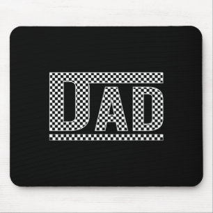 Mousepad Pai Xadrez Preto Branco Pai Divertido Dia dos Pais