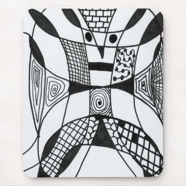 Mousepad Painel de Design Abstrato do "Cachorro Iapo" (Frente)