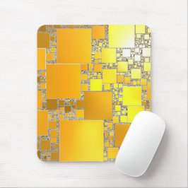 Mousepad Painel de Mouse Amarelo e Laranja Quadrado