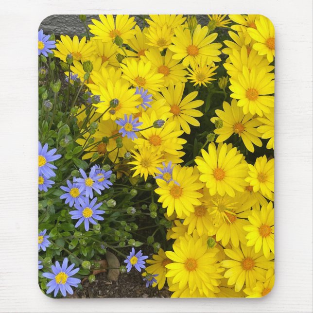 Mousepad Painel de Mouse de Disias Amarelo e Roxo (Frente)