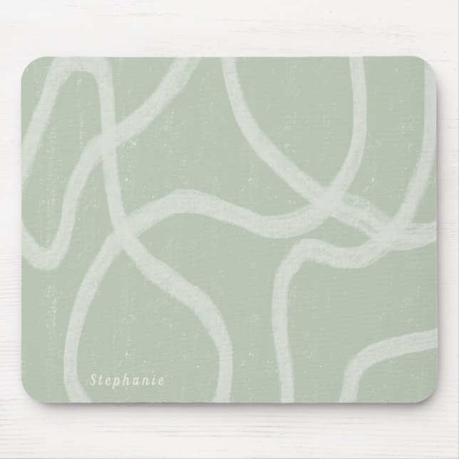 Mousepad Painel de Mouse Personalizado do abstrato Verde Br (Frente)
