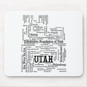 Mousepad Painel de Mouse Personalizado em Nuvem do Utah - T