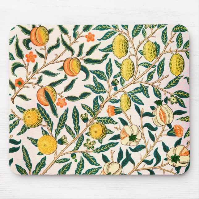 MOUSEPAD PAINEL DE MOUSE WILLIAM MORRIS "FRUTA OU POMEGRANA (Frente)