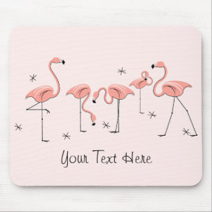 Mousepad Painel de voz "Texto" do Grupo Rosa Flamingos