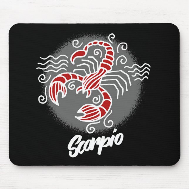 Mousepad Painel do Rato de Símbolo Zodíaco Scorpio (Frente)