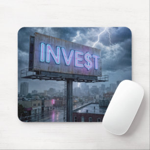 Mousepad Painel Neon com Texto INVESTIR