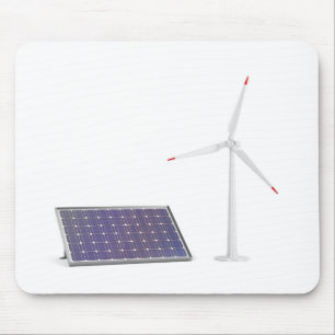Mousepad Painel solar e turbina eólica