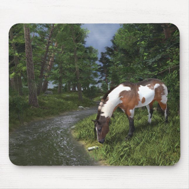 Mousepad Paint Horse por Forest Stream (Frente)