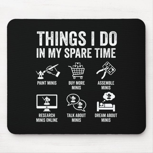 Mousepad Painting Miniatures Tabletop Wargame Board Games E (Frente)