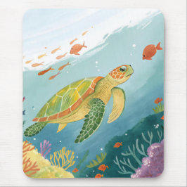 Mousepad Painting Turtle