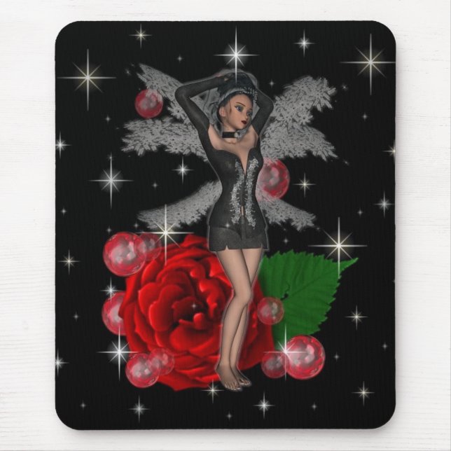 Mousepad País das fadas cor-de-rosa elegante do KRW (Frente)