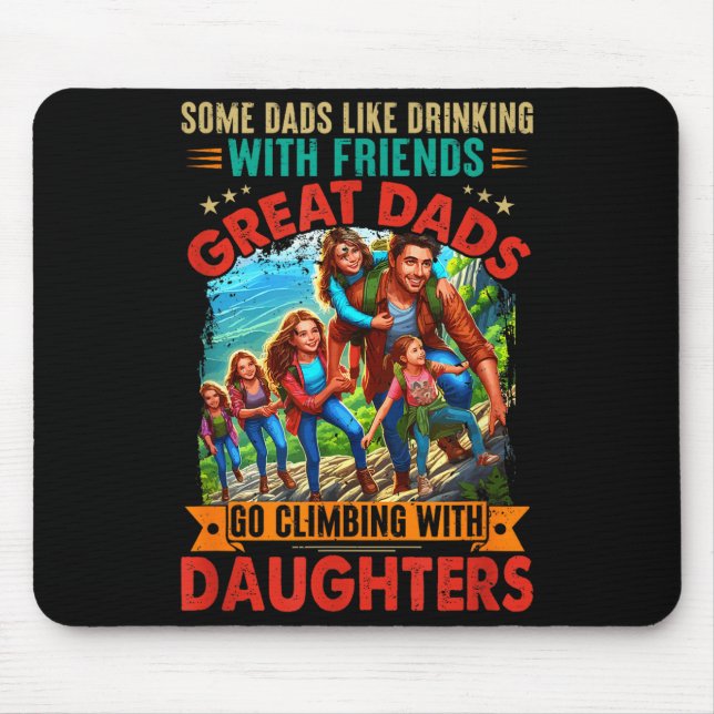 Mousepad Pais orgulhosos e ótimos vão fazer escalada com as (Frente)