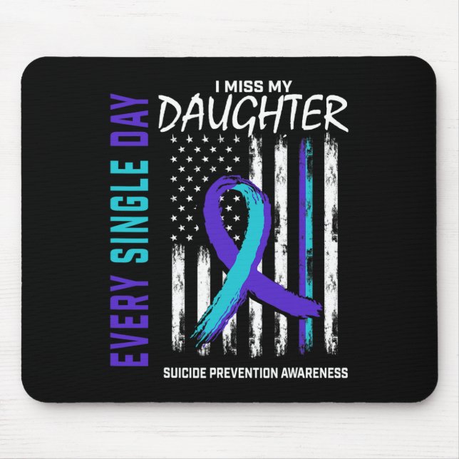 Mousepad Pais Que Sinto Falta Da Minha Filha, Suicídio... (Frente)