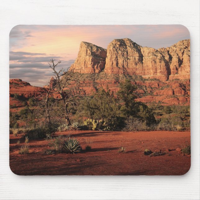 Mousepad País vermelho da rocha (Frente)