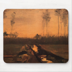 Mousepad Paisagem ao Crepúsculo por Vincent van Gogh