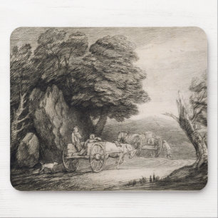 Mousepad Paisagem arborizada de Thomas Gainsborough com