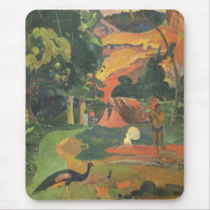 Mousepad Paisagem com Pavões de Paul Gauguin