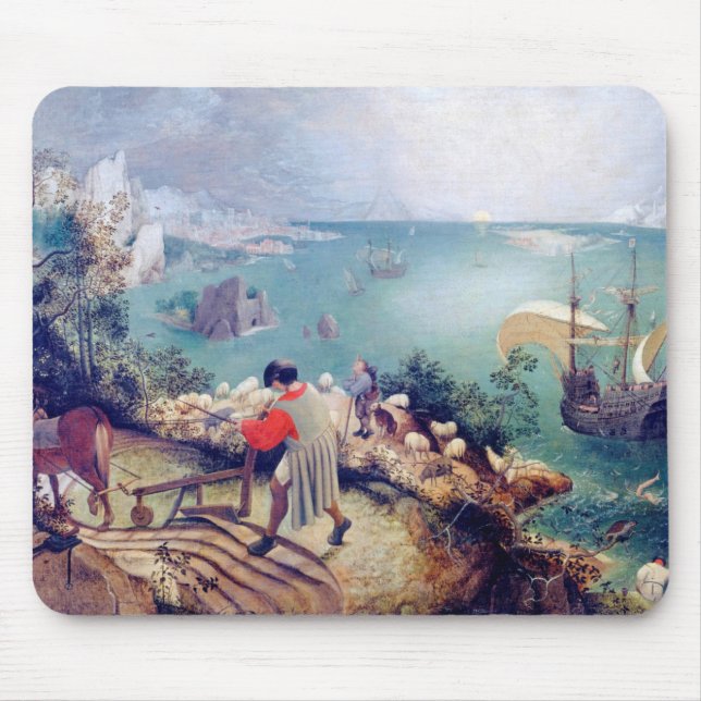 Mousepad Paisagem com queda de Ícaro, Pieter Bruegel (Frente)