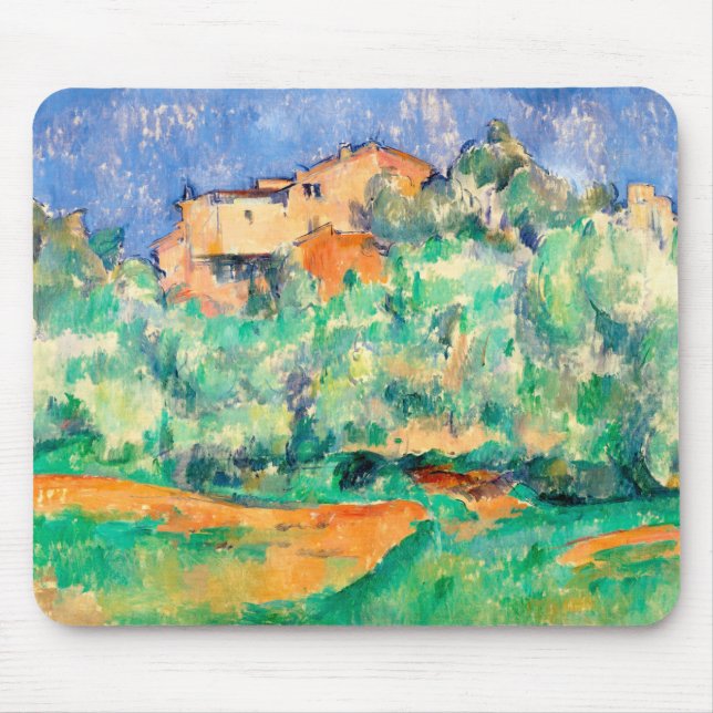 Mousepad Paisagem com uma Casa, Cezanne (Frente)
