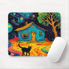 Mousepad "Paisagem Cósmica: Noite Mística"