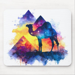 Mousepad Paisagem Cósmica Starry Night Egípcio Camel