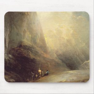 Mousepad Paisagem da montanha com Banditti, c.1780 (óleo e