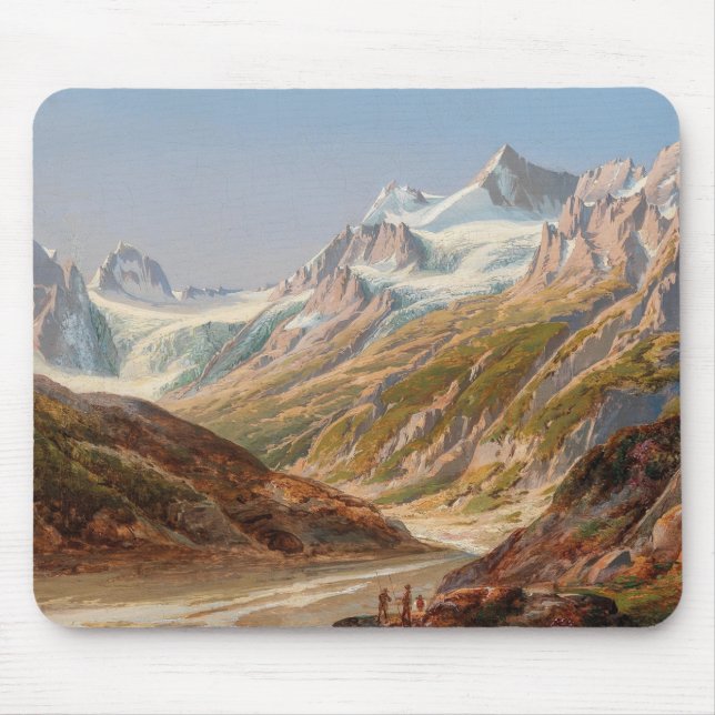 Mousepad Paisagem da Montanha Silvretta - Ignaz Dorn (Frente)