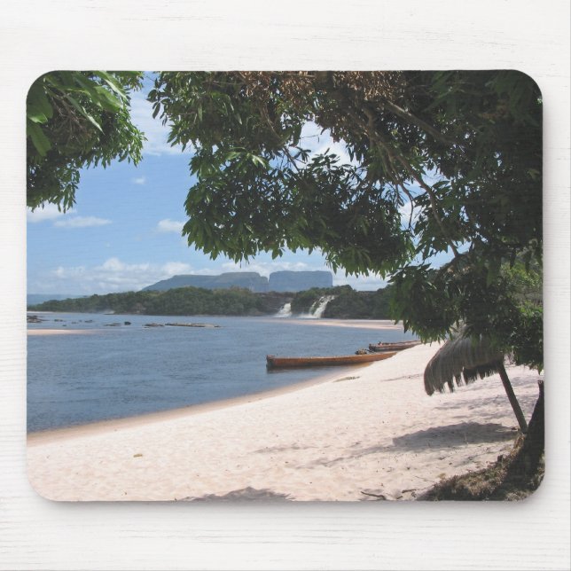 Mousepad Paisagem da selva da Venezuela na Praia Sandy (Frente)