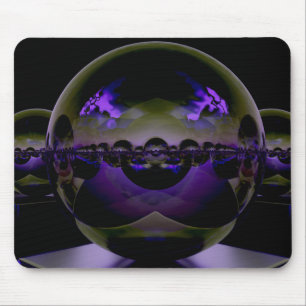 Mousepad Paisagem de Alienígena Surreal - Luz Roxa Estranha