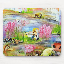 Mousepad Paisagem de Aquarela