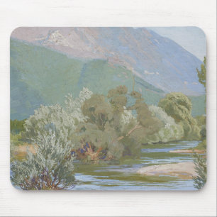Mousepad Paisagem de Arte Nouveau Respiradora do Rio Aniene
