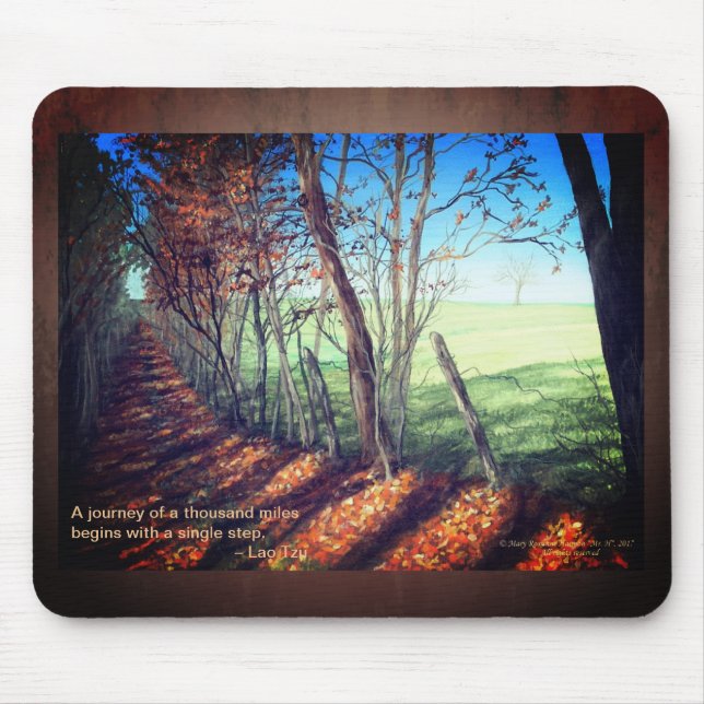 Mousepad Paisagem de Belas Artes "Country Road" (Frente)