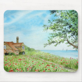 Mousepad Paisagem de Campo Poppy Paisagem Mola