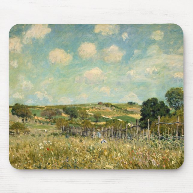 Mousepad Paisagem de campo (por Alfred Sisley) (Frente)