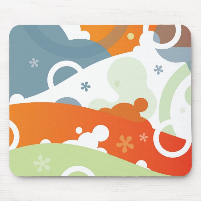 Mousepad Paisagem de Cherry Abstrato (Frente)