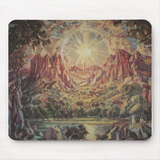 Mousepad Paisagem de montanha (por Konstantin Bogaevsky) (Frente)