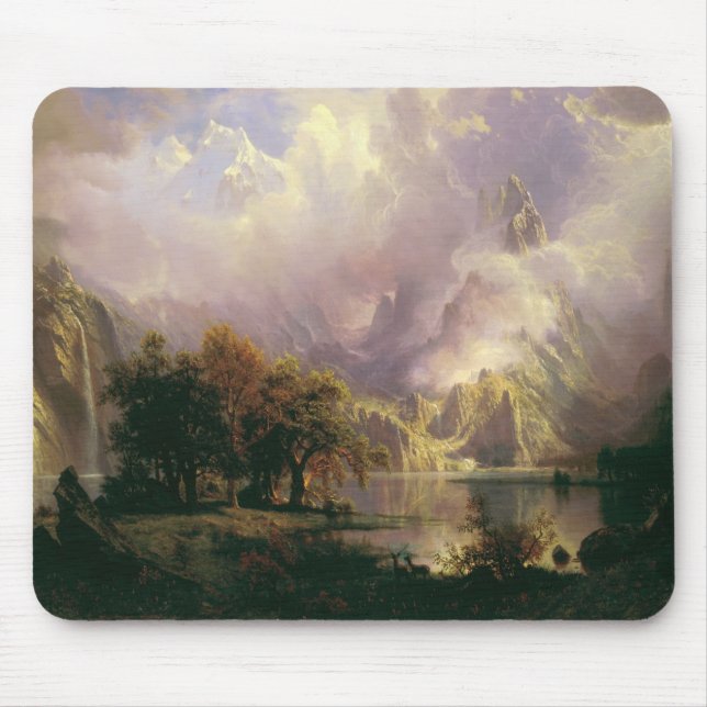 Mousepad Paisagem de Montanha Rochosa Cenário Majestoso (Frente)