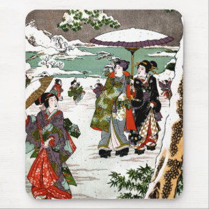 Mousepad Paisagem de Neve Japonesa