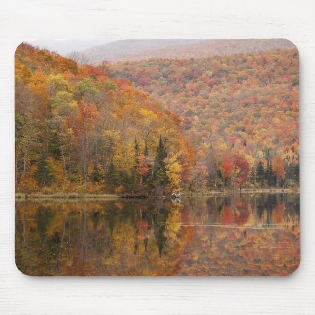Mousepad Paisagem de outono com lago, Vermont, EUA 2 (Frente)