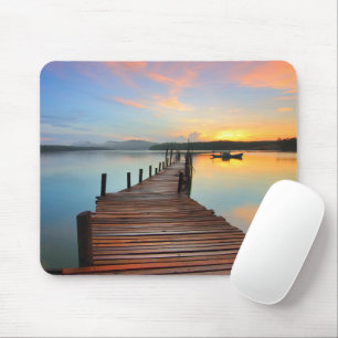 Mousepad Paisagem de Pau no Sunset Colorido