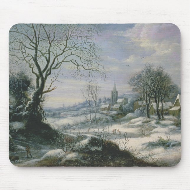 Mousepad Paisagem do inverno (Frente)