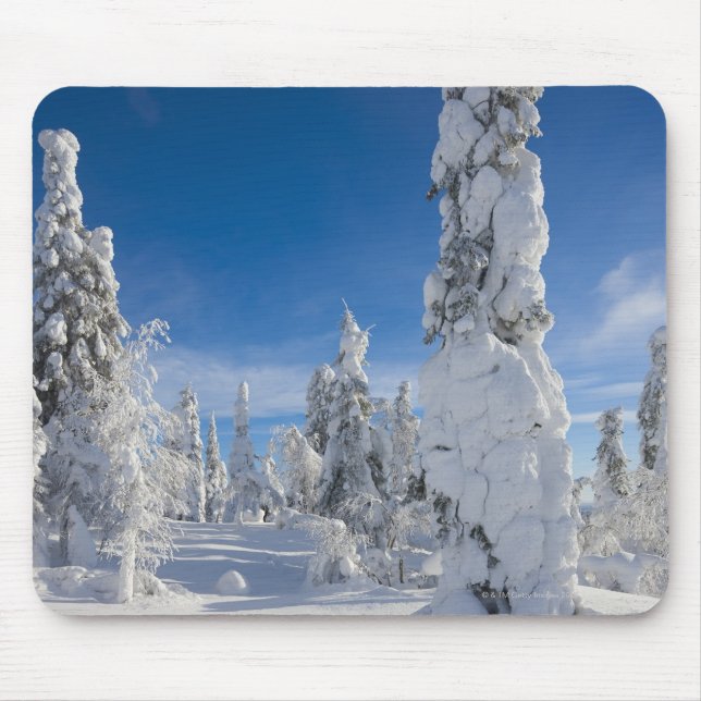 Mousepad Paisagem do inverno em Lappland (Frente)