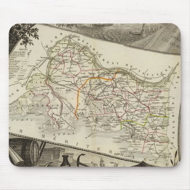 Mousepad Paisagem e cidades (Frente)