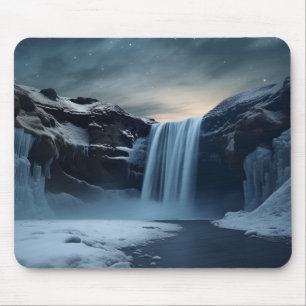 Mousepad Paisagem em cascata da Islândia