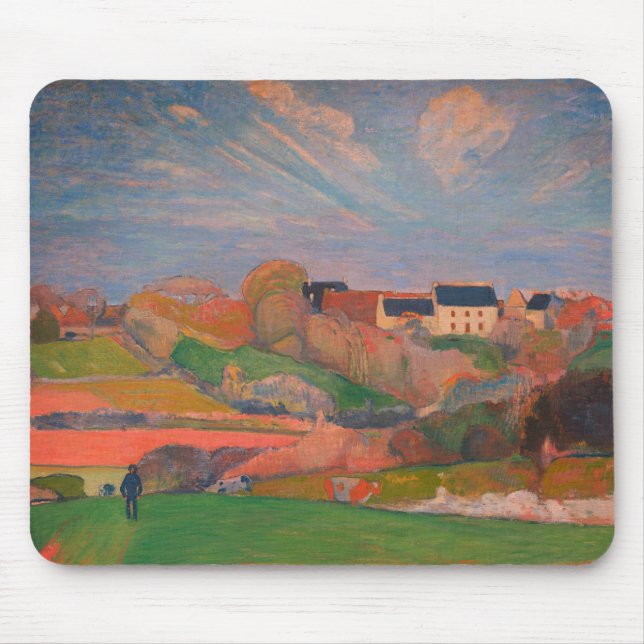Mousepad Paisagem em Le Pouldu por Gauguin: (Frente)