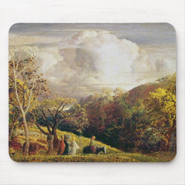 Mousepad Paisagem, figuras e gado (Frente)