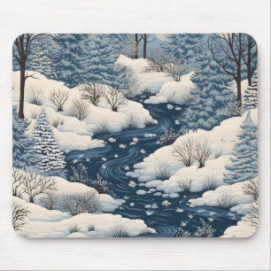 Mousepad Paisagem Folk Winter