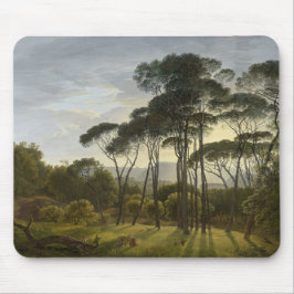 Mousepad Paisagem Italiana com Pinheiros Guarda-chuvas (Voo