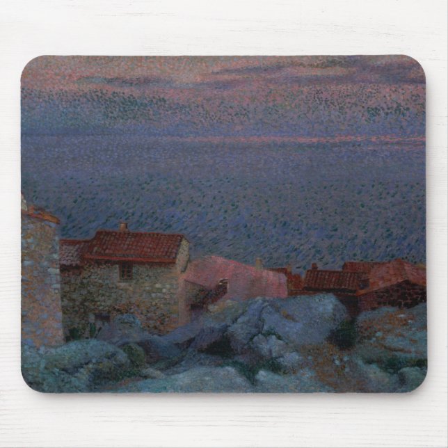 Mousepad Paisagem litoral (óleo em canvas) (Frente)